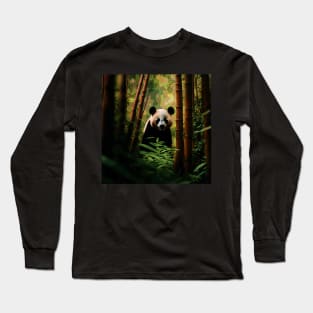 Bamboo Panda Long Sleeve T-Shirt